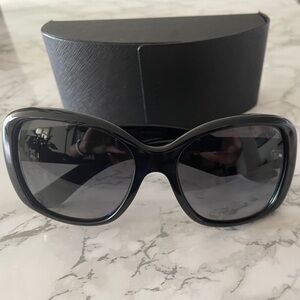 Prada large square sunglasses black